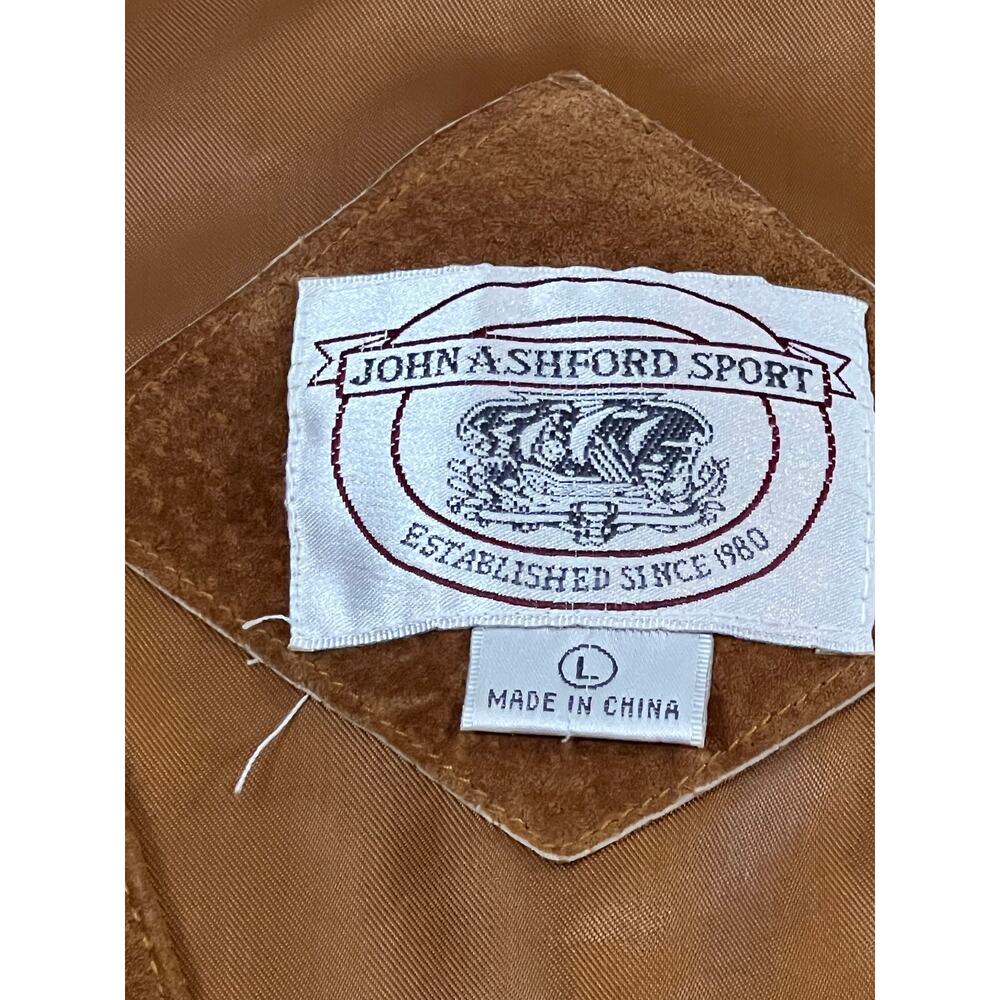 Men's Suede Button-Front Vest - Brown - Picture 3 of 5